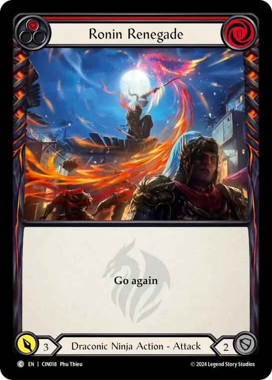 Ronin Renegade (Red) [CIN018] (The Hunted Cindra Blitz Deck) | Pegasus Games WI