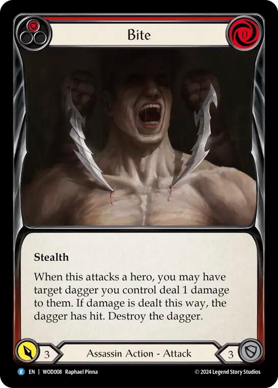 Bite (Red) [WOD008] (The Hunted Arakni, Web of Deceit Blitz Deck) | Pegasus Games WI