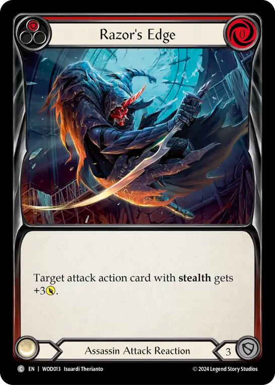 Razor's Edge (Red) [WOD013] (The Hunted Arakni, Web of Deceit Blitz Deck) | Pegasus Games WI
