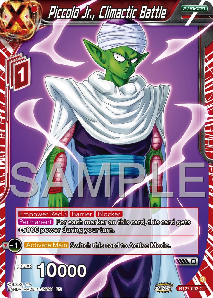 Piccolo Jr., Climactic Battle (BT27-003) [History of Z] | Pegasus Games WI