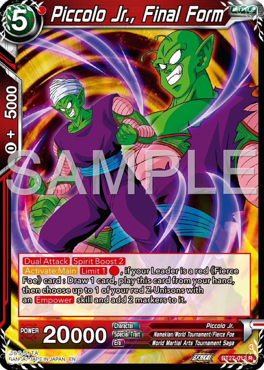 Piccolo Jr., Final Form (BT27-012) [History of Z] | Pegasus Games WI