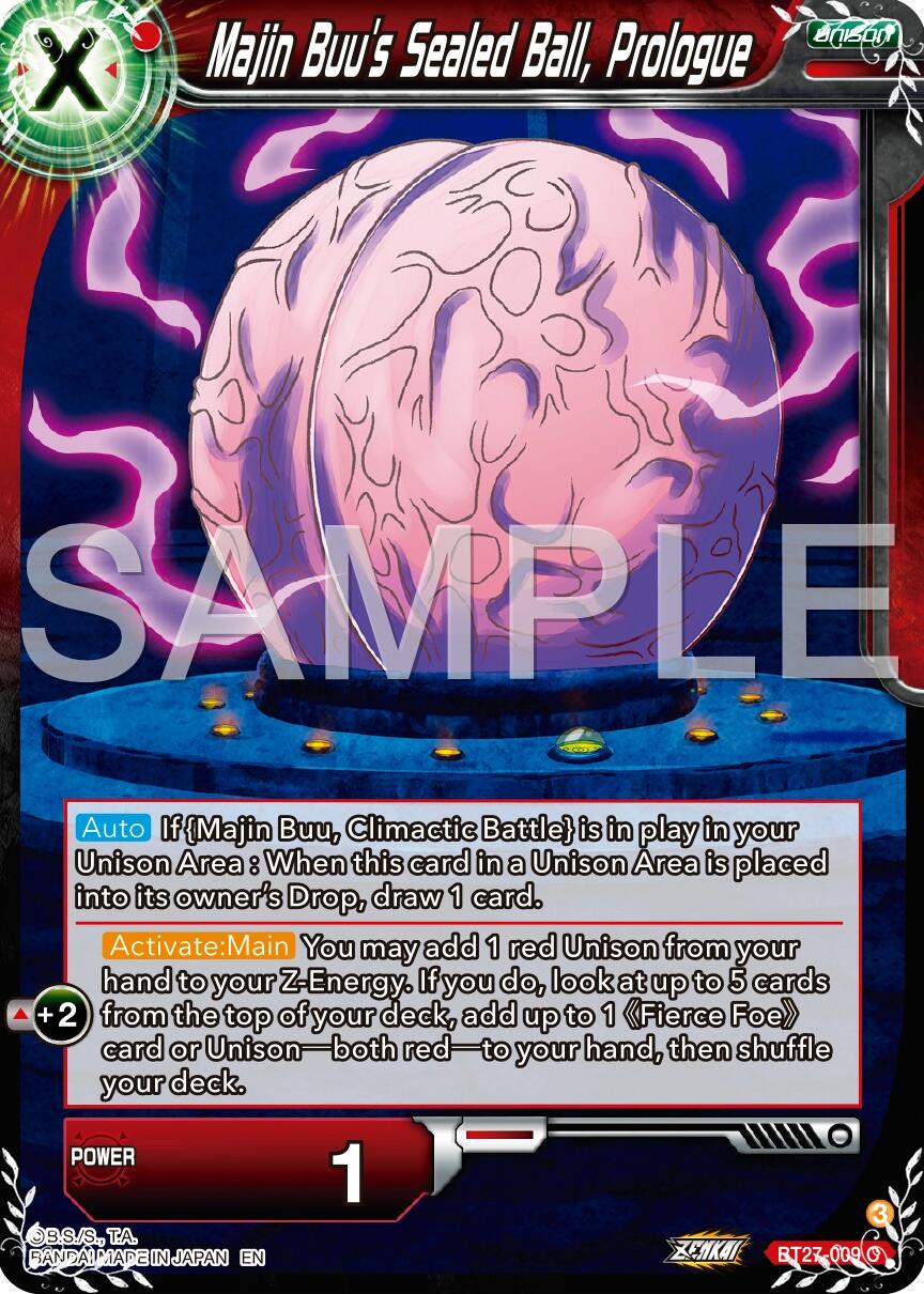 Majin Buu's Sealed Ball, Prologue (BT27-009) [History of Z] | Pegasus Games WI