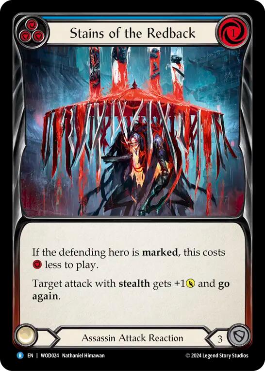 Stains of the Redback (Blue) [WOD024] (The Hunted Arakni, Web of Deceit Blitz Deck) | Pegasus Games WI