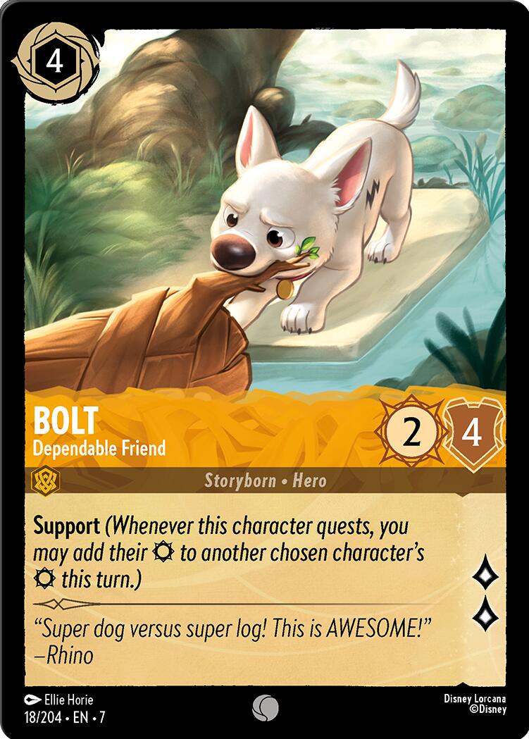 Bolt - Dependable Friend (18/204) [Archazia's Island] | Pegasus Games WI