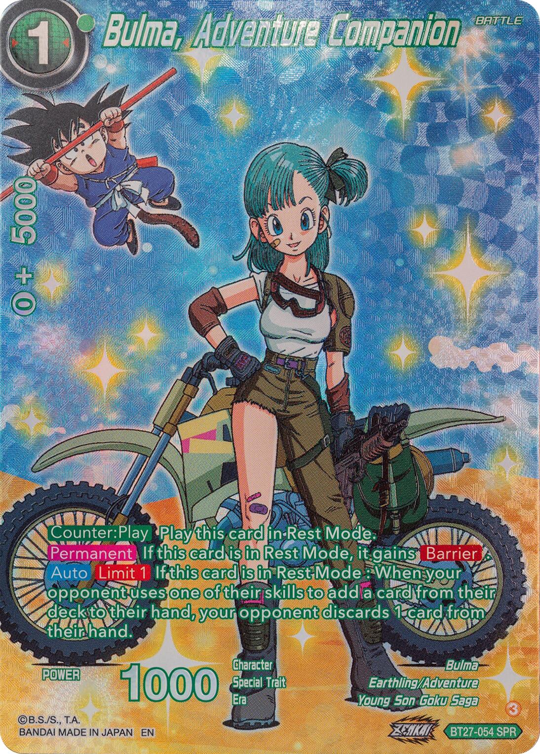 Bulma, Adventure Companion (SPR) (BT27-054) [History of Z] | Pegasus Games WI