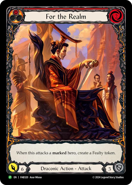 For the Realm [FAB320] (Promo)  Rainbow Foil | Pegasus Games WI
