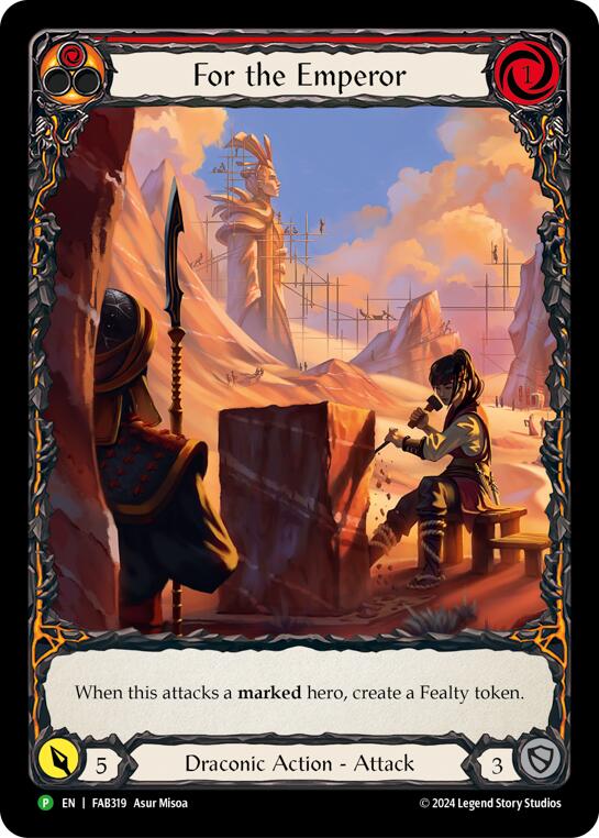 For the Emperor [FAB319] (Promo)  Rainbow Foil | Pegasus Games WI