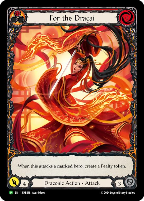 For the Dracai [FAB318] (Promo)  Rainbow Foil | Pegasus Games WI