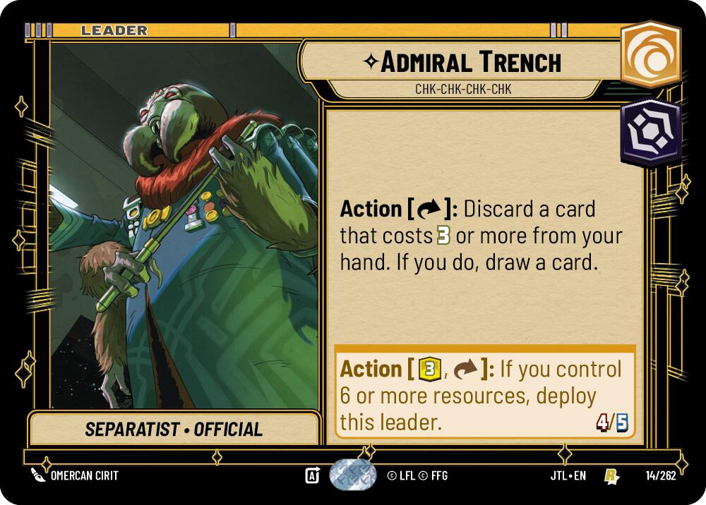 Admiral Trench - Chk-chk-chk-chk (014/262) (014/257) [Jump to Lightspeed] | Pegasus Games WI