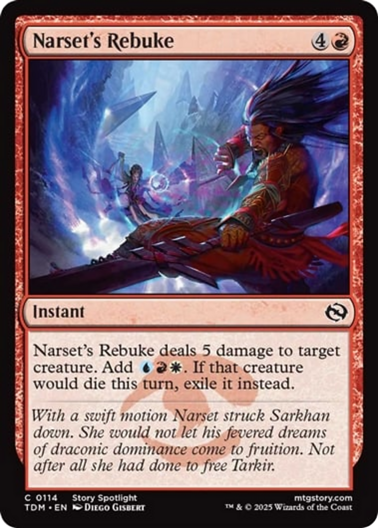 Narset's Rebuke [Tarkir: Dragonstorm] | Pegasus Games WI