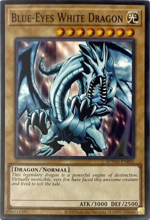 Blue-Eyes White Dragon (Unlimited Misprint) [SDWD-EN001] Common | Pegasus Games WI