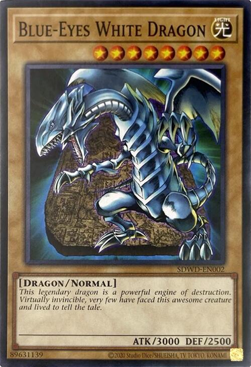 Blue-Eyes White Dragon (Unlimited Misprint) [SDWD-EN002] Common | Pegasus Games WI