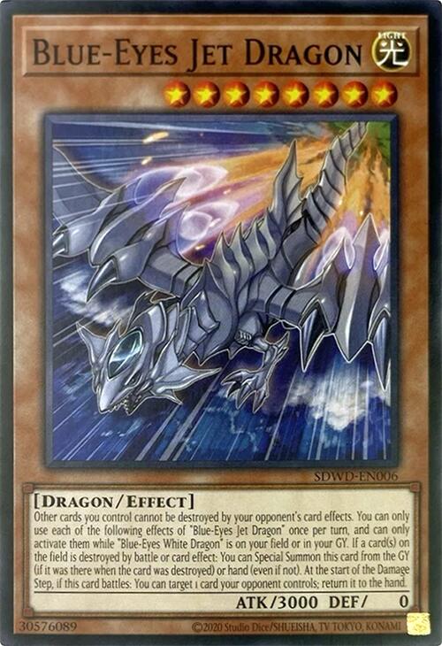 Blue-Eyes Jet Dragon (Unlimited Misprint) [SDWD-EN006] Common | Pegasus Games WI