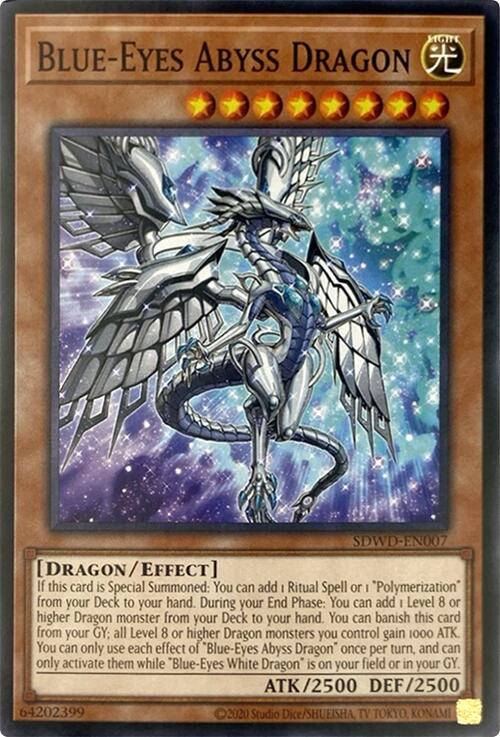 Blue-Eyes Abyss Dragon (Unlimited Misprint) [SDWD-EN007] Common | Pegasus Games WI