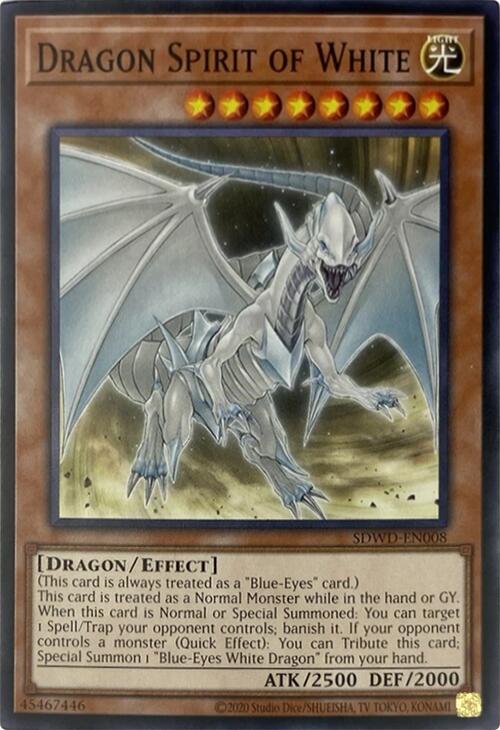 Dragon Spirit of White (Unlimited Misprint) [SDWD-EN008] Common | Pegasus Games WI