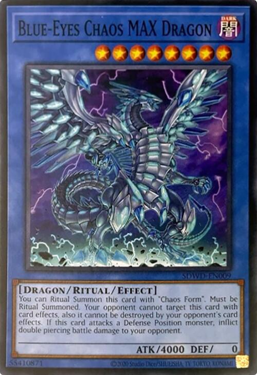 Blue-Eyes Chaos MAX Dragon (Unlimited Misprint) [SDWD-EN009] Common | Pegasus Games WI