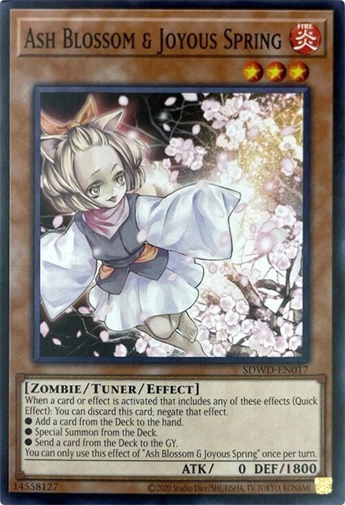 Ash Blossom & Joyous Spring (Unlimited Misprint) [SDWD-EN017] Common | Pegasus Games WI