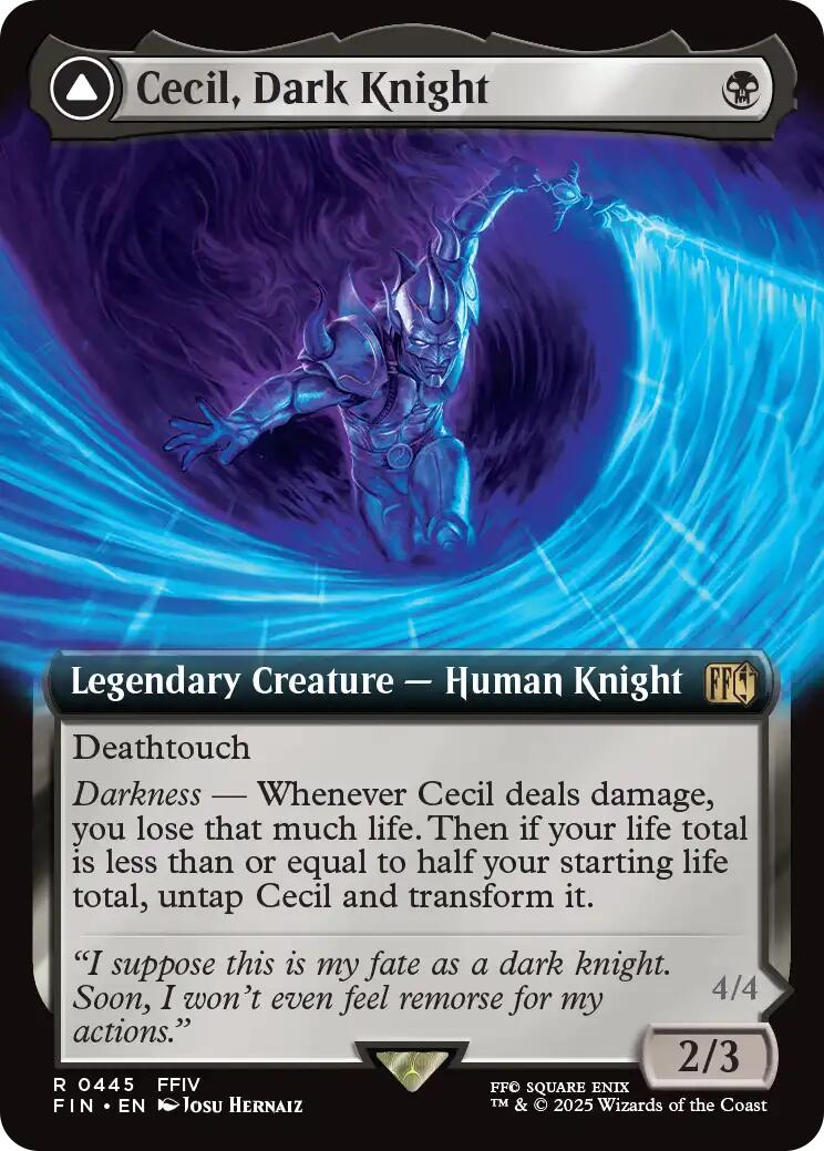 Cecil, Dark Knight // Cecil, Redeemed Paladin (Extended Art) [FINAL FANTASY] | Pegasus Games WI