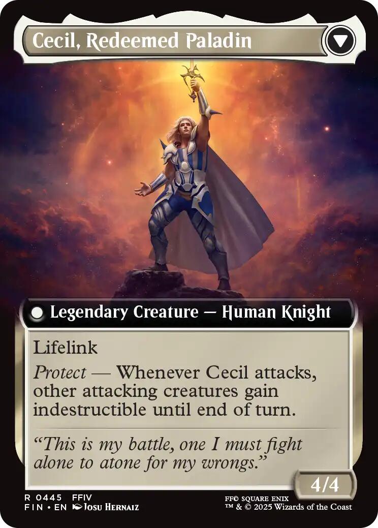 Cecil, Dark Knight // Cecil, Redeemed Paladin (Extended Art) [FINAL FANTASY] | Pegasus Games WI