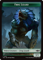 Frog Lizard // Dragon (0014) Double-Sided Token [Tarkir: Dragonstorm Commander Tokens] | Pegasus Games WI