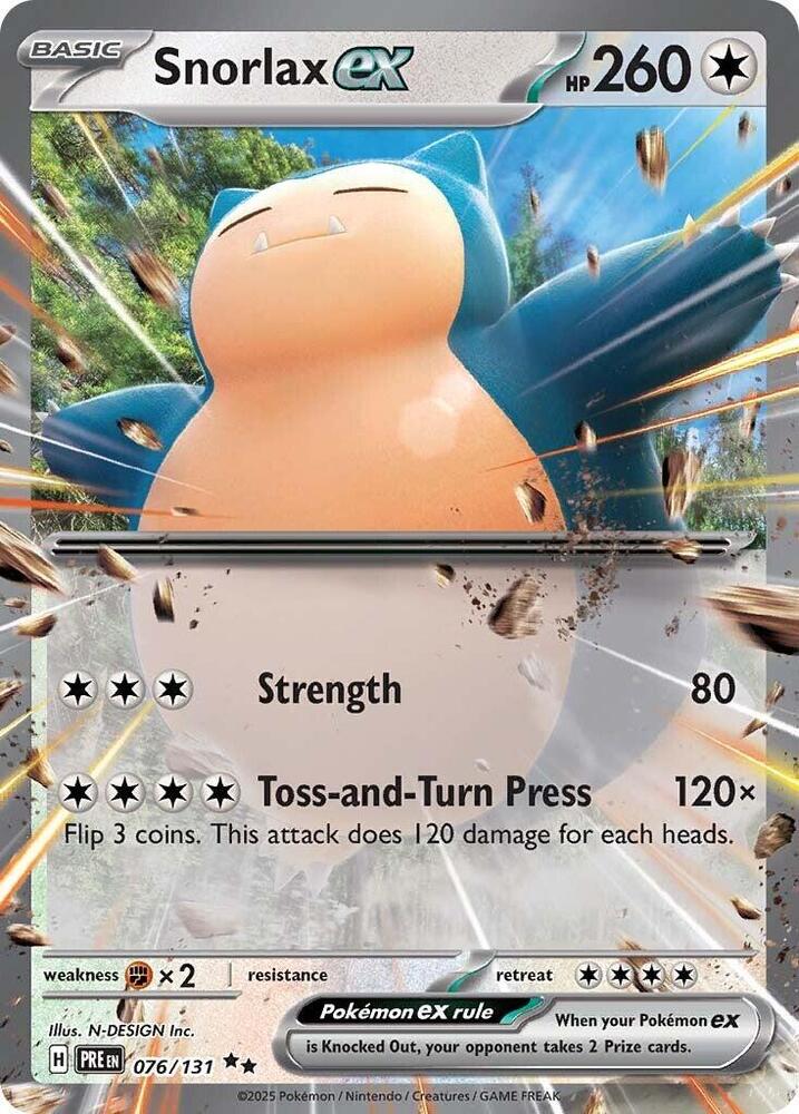 Snorlax ex (076/131) [Scarlet & Violet: Prismatic Evolutions] | Pegasus Games WI