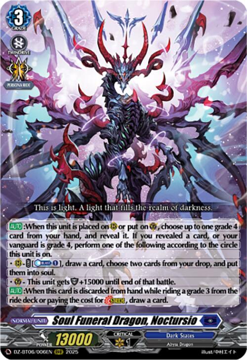 Soul Funeral Dragon, Noctursio (DZ-BT06/006EN) [DZ-BT06: Generation Dragenesis] | Pegasus Games WI