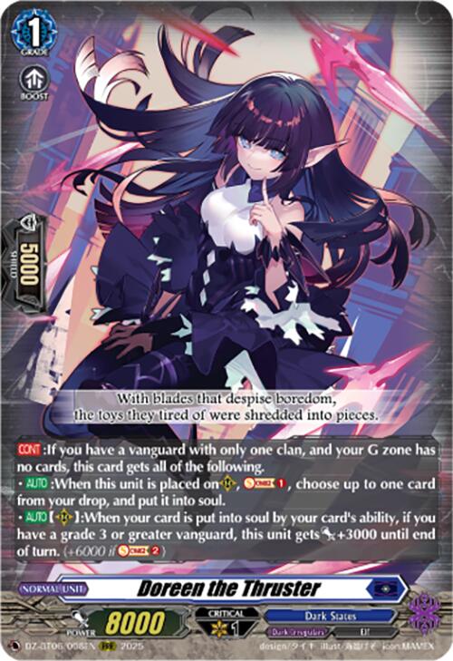 Doreen the Thruster (DZ-BT06/008EN) [DZ-BT06: Generation Dragenesis] | Pegasus Games WI