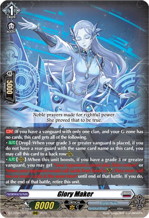 Glory Maker (DZ-BT06/011EN) [DZ-BT06: Generation Dragenesis] | Pegasus Games WI