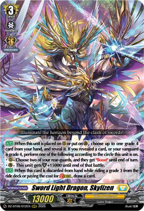 Sword Light Dragon, Skylizen (DZ-BT06/012EN) [DZ-BT06: Generation Dragenesis] | Pegasus Games WI