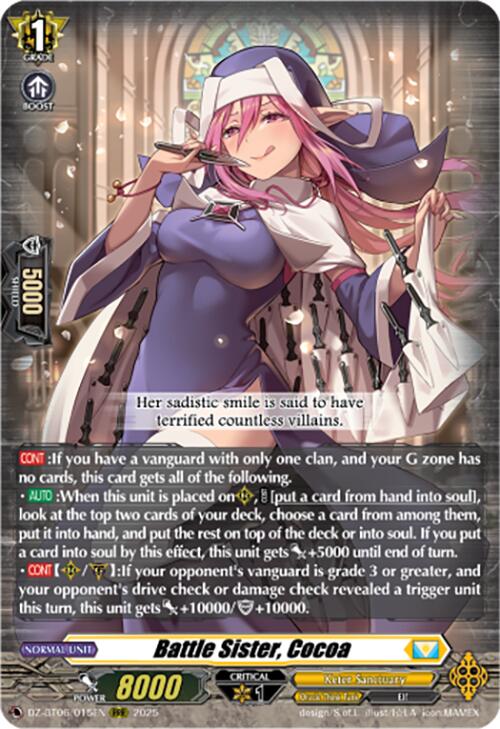 Battle Sister, Cocoa (DZ-BT06/015EN) [DZ-BT06: Generation Dragenesis] | Pegasus Games WI