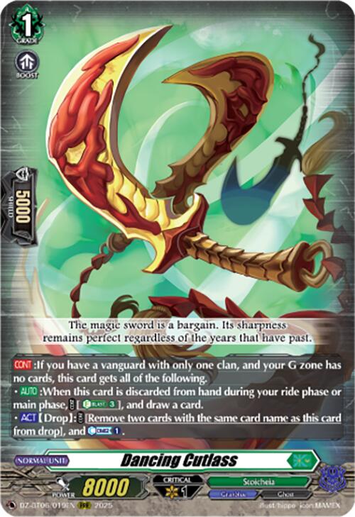 Dancing Cutlass (DZ-BT06/019EN) [DZ-BT06: Generation Dragenesis] | Pegasus Games WI