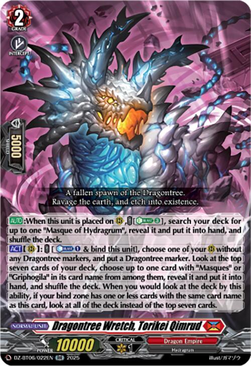 Dragontree Wretch, Torikei Qimrud (DZ-BT06/022EN) [DZ-BT06: Generation Dragenesis] | Pegasus Games WI