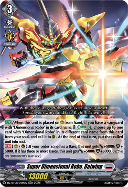 Super Dimensional Robo, Daiwing (DZ-BT06/030EN) [DZ-BT06: Generation Dragenesis] | Pegasus Games WI