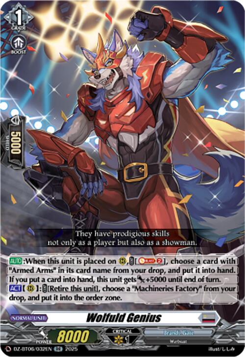 Wolfuld Genius (DZ-BT06/032EN) [DZ-BT06: Generation Dragenesis] | Pegasus Games WI