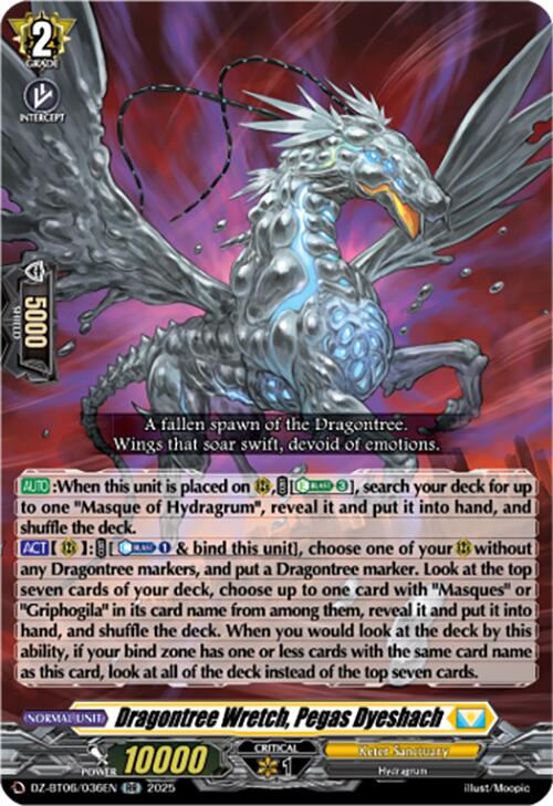 Dragontree Wretch, Pegas Dyeshach (DZ-BT06/036EN) [DZ-BT06: Generation Dragenesis] | Pegasus Games WI