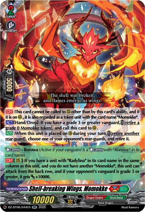 Shell-breaking Wings, Momokke (DZ-BT06/044EN) [Generation Dragenesis] | Pegasus Games WI