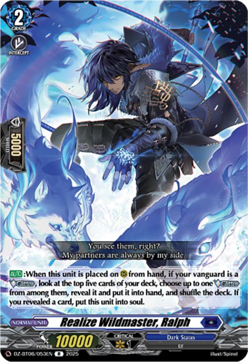 Realize Wildmaster, Ralph (DZ-BT06/053EN) [DZ-BT06: Generation Dragenesis] | Pegasus Games WI