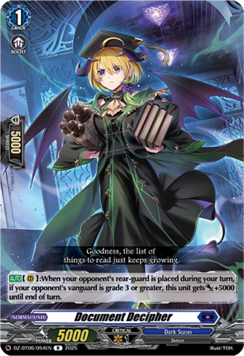 Document Decipher (DZ-BT06/054EN) [DZ-BT06: Generation Dragenesis] | Pegasus Games WI