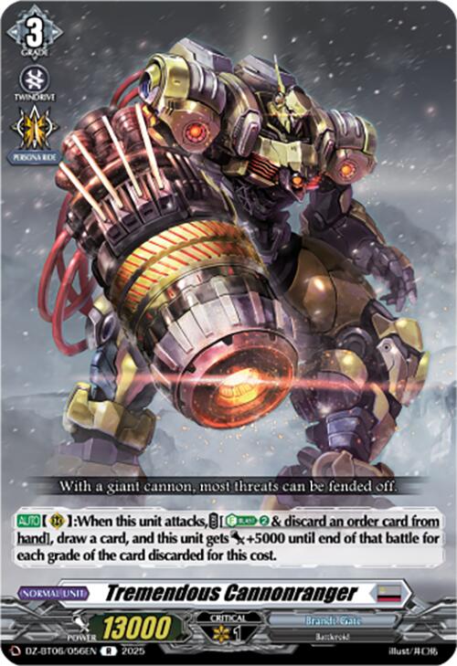 Tremendous Cannonranger (DZ-BT06/056EN) [DZ-BT06: Generation Dragenesis] | Pegasus Games WI
