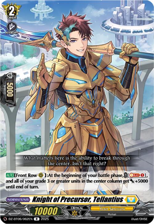 Knight of Precursor, Tellantius (DZ-BT06/062EN) [DZ-BT06: Generation Dragenesis] | Pegasus Games WI