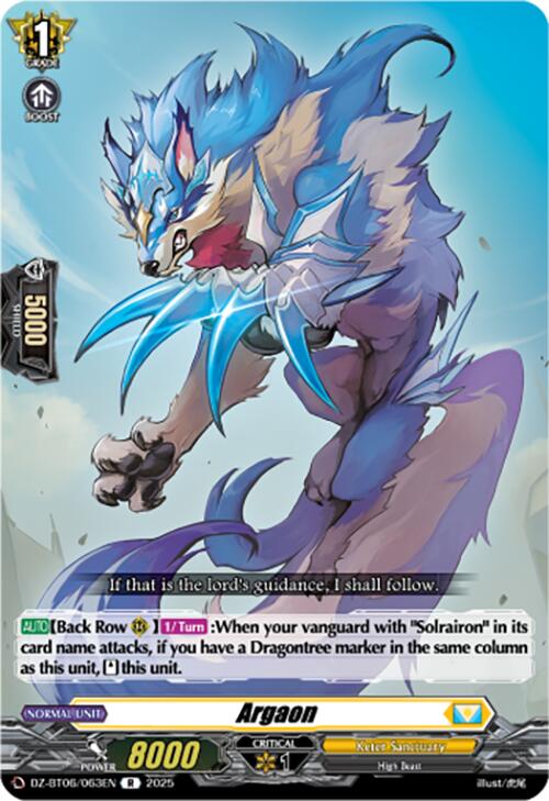 Argaon (DZ-BT06/063EN) [DZ-BT06: Generation Dragenesis] | Pegasus Games WI