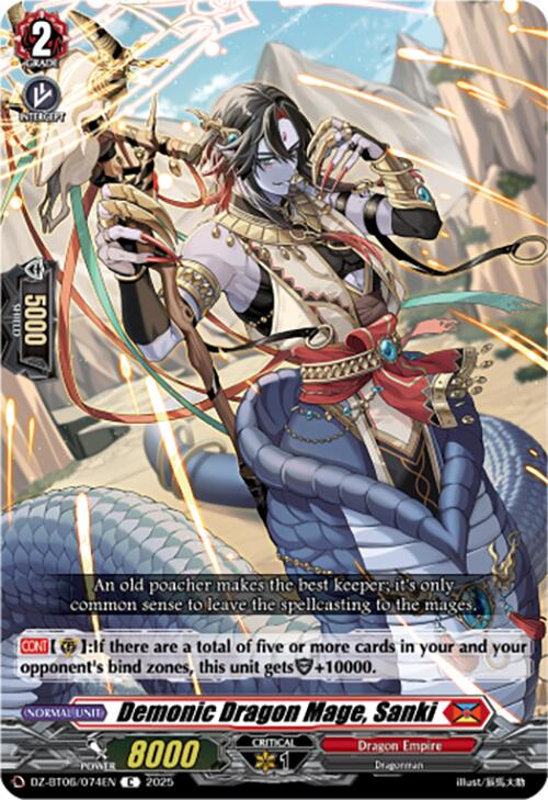 Demonic Dragon Mage, Sanki (DZ-BT06/074EN) [DZ-BT06: Generation Dragenesis] | Pegasus Games WI