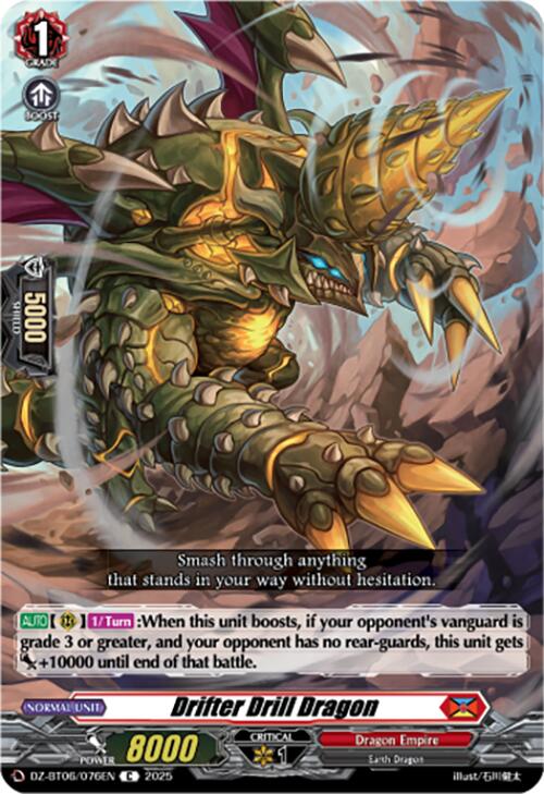 Drifter Drill Dragon (DZ-BT06/076EN) [DZ-BT06: Generation Dragenesis] | Pegasus Games WI