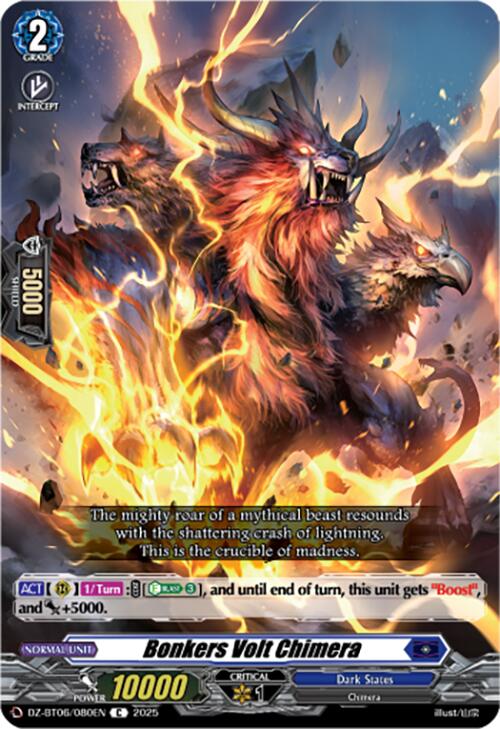 Bonkers Volt Chimera (DZ-BT06/080EN) [DZ-BT06: Generation Dragenesis] | Pegasus Games WI