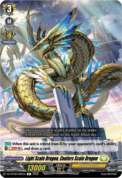 Light Scale Dragon, Confers Scale Dragon (DZ-BT06/092EN) [DZ-BT06: Generation Dragenesis] | Pegasus Games WI