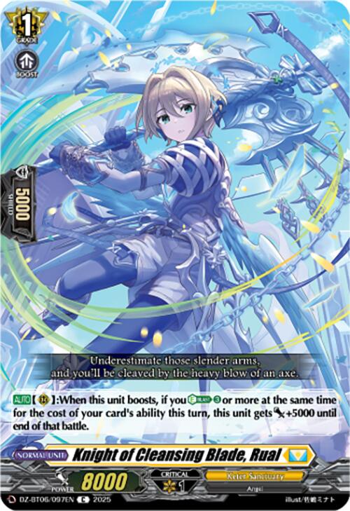 Knight of Cleansing Blade, Rual (DZ-BT06/097EN) [DZ-BT06: Generation Dragenesis] | Pegasus Games WI