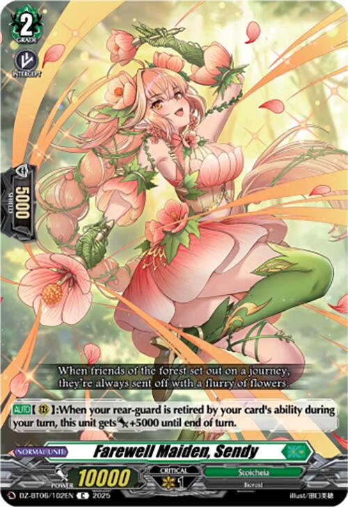 Farewell Maiden, Sendy (DZ-BT06/102EN) [DZ-BT06: Generation Dragenesis] | Pegasus Games WI
