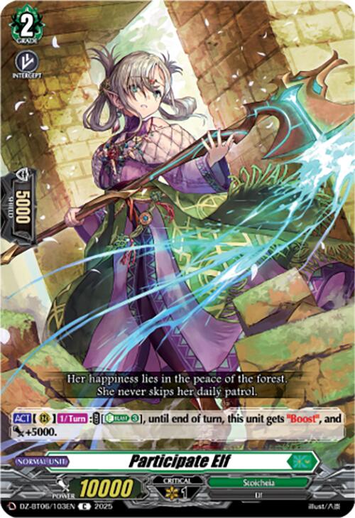 Participate Elf (DZ-BT06/103EN) [DZ-BT06: Generation Dragenesis] | Pegasus Games WI