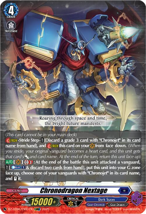 Chronodragon Nextage (EXRRR) (DZ-BT06/EX01EN) [DZ-BT06: Generation Dragenesis] | Pegasus Games WI