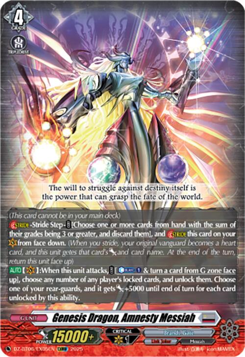 Genesis Dragon, Amnesty Messiah (EXRRR) (DZ-BT06/EX05EN) [DZ-BT06: Generation Dragenesis] | Pegasus Games WI